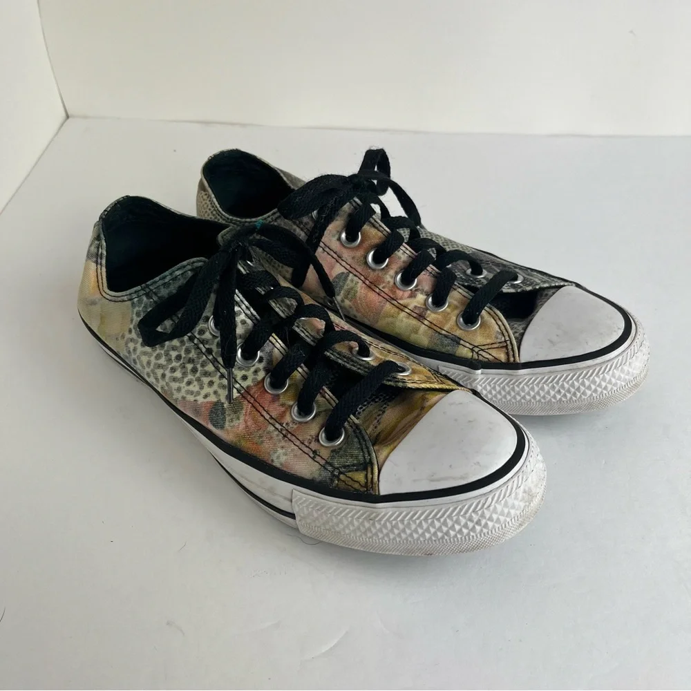 Converse All Star Digital Rose Multicolor Low-Top Sneakers Women’s Sz 8 Boho